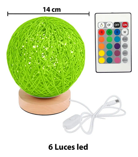 Lampara Veladora Led Tejida Tipo Nido Con Control Usb