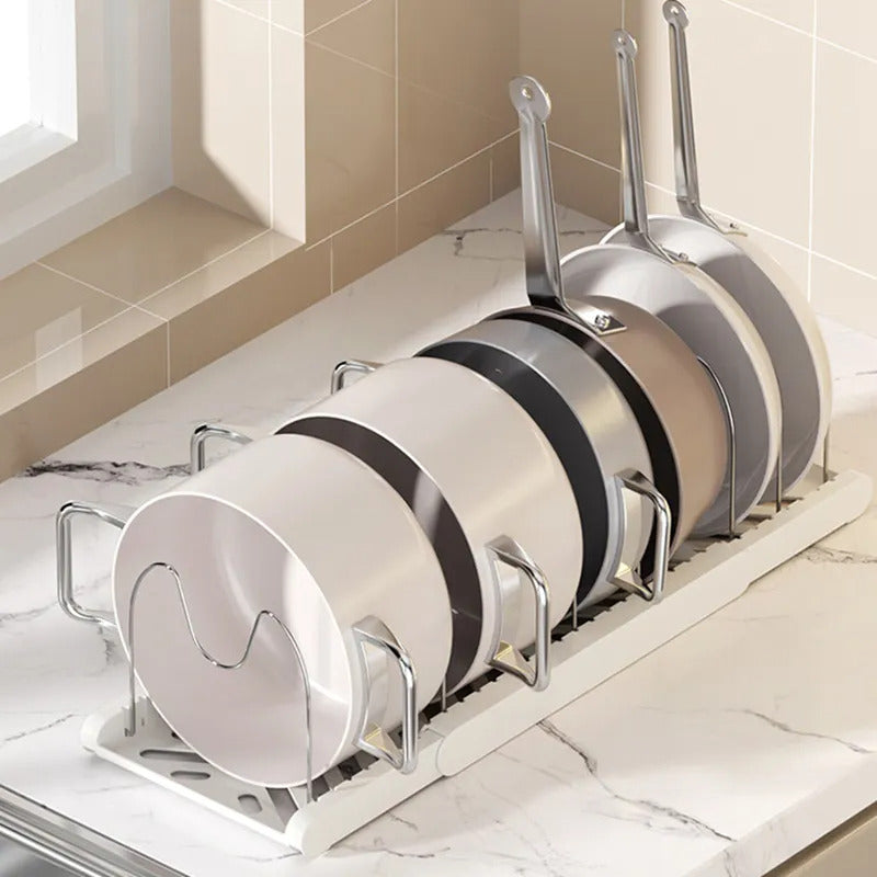 Organizador De Ollas Sartenes Tapas Extensible Cocina