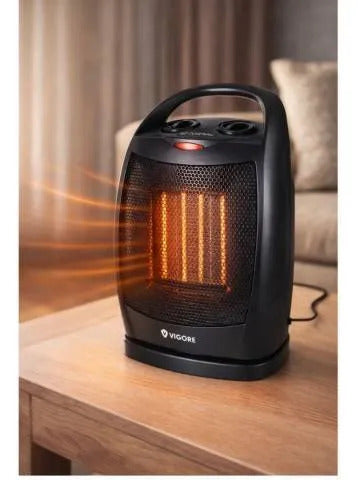 Calefactor Estufa Electrico Oscilante 1500w Termico Portatil Negro