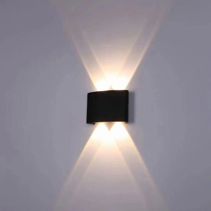 Set X6 Foco Pared Aplique Exterior Luminaria Bidireccional