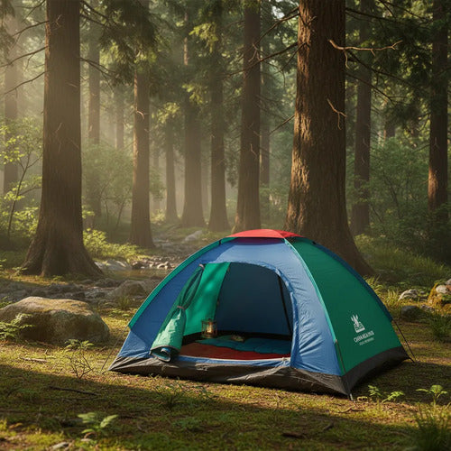 Carpa Iglu Camping 3 Personas Impermeable Bolso 200x150x110 Aleatorio