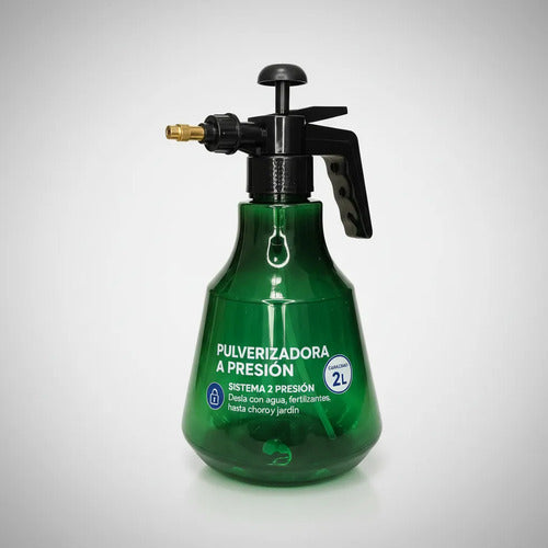 Pulverizador Rociador Manual A Presión 2l Jardinería Verde