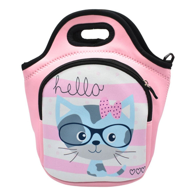 Bolso Lonchera Infantil Para Niños De Neopreno 30x27cm.