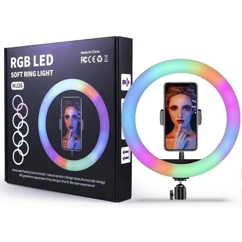 Anillo Aro Luz Led Rgb Con Tripode Flexible 2m Soporte