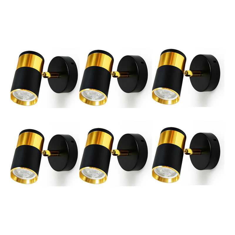 Set X6 Aplique Pared Exterior Luminaria Foco Lampara