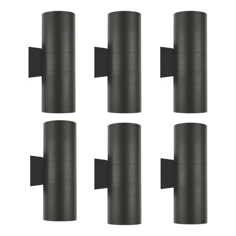 Set X6 Foco Pared Aplique Exterior Lampara Bidireccional