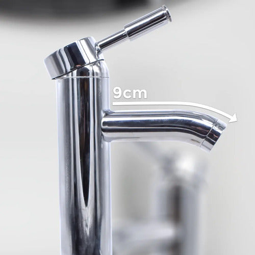 Monocomando Lavatorio Canilla Baño Mezcladora Pileta Cromada