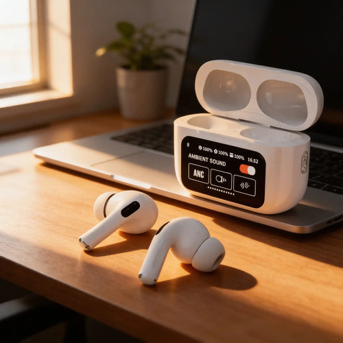 Audifonos Bluetooth A9pro Auriculares Inalámbricos Con Blanco