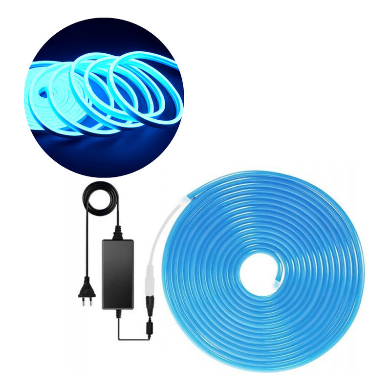 X2 Tira Led Neon Flexible 5 Mts Manguera Luz 10 Metros Total