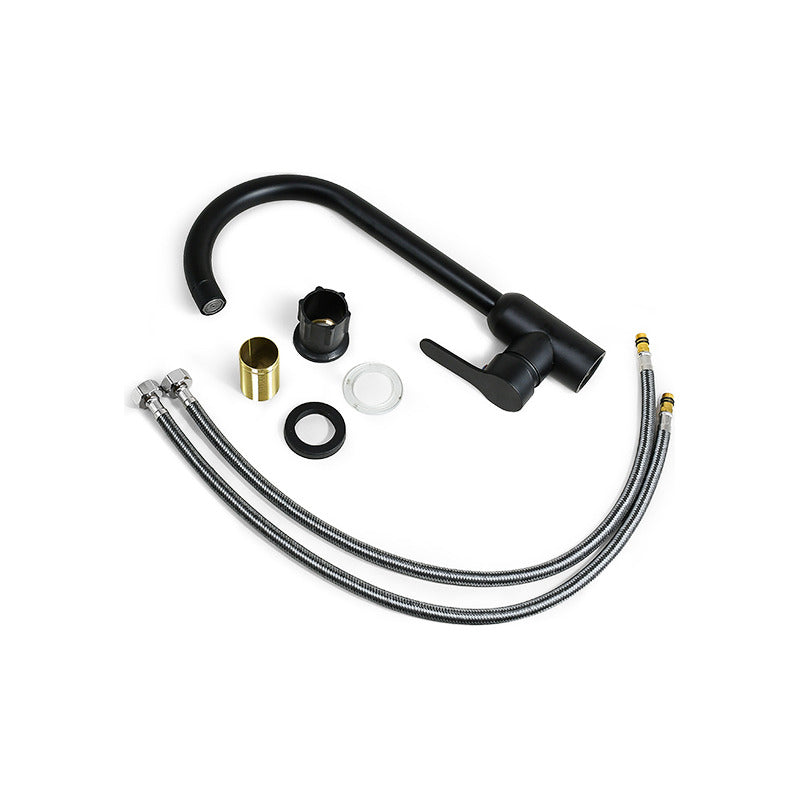 Grifo Para Mesada Negro Canilla Metalica Cocina Monocomando