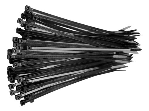 Precintos Bridas Negros De Plastico 100 Unidades Negro