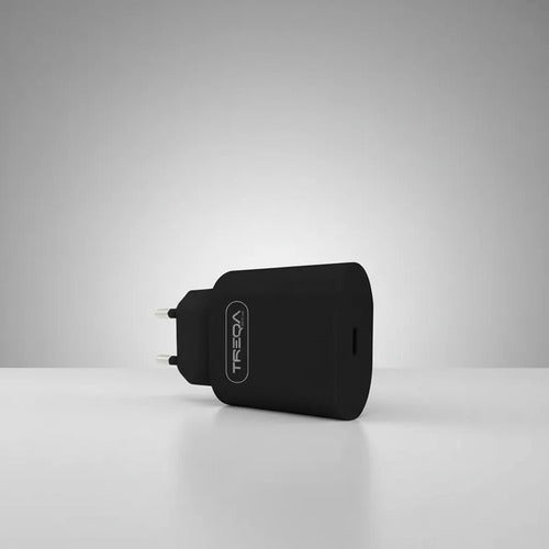 Cargador Rapido Usb Tipo C 25w Celular Tablet Carga Rapida Negro