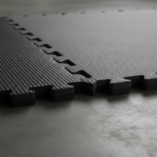 Piso Tatami Encastrable Antigolpe Goma Eva Antideslizante Gris Oscuro Puzzle / Encastrable