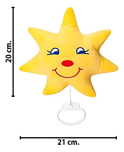 Cunero Musical Bebe A Cuerda Peluche Estrella Juguete Cuna Amarillo