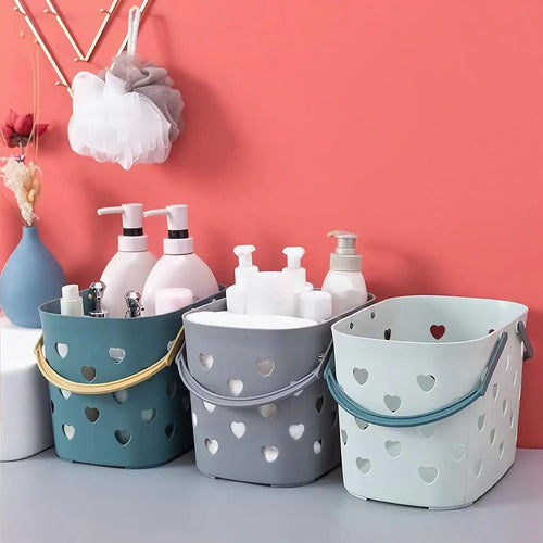 Organizador De Plastico Canasto Multiuso Baño Cocina Aleatorio