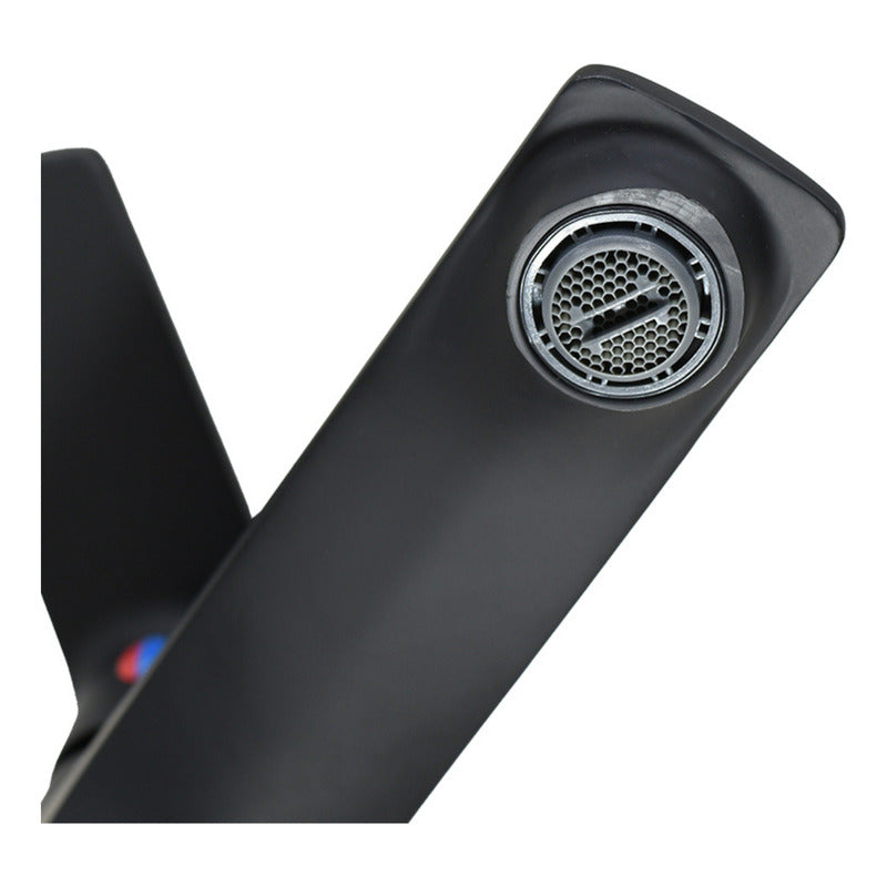 Monocomando Negro Lavatorio Canilla Baño Mezcladora Pileta