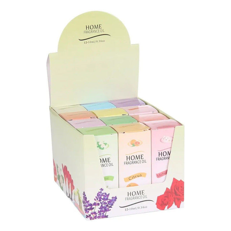 Aceite Esencias Aromaticas Difusor Humificador Pack X12
