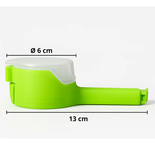 X4 Clip Para Sellar Bolsas Alimento Cierra Facil Con Tapa