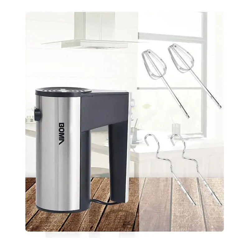 Batidora De Mano Electrica 5 Velocidades Con Soporte 600w