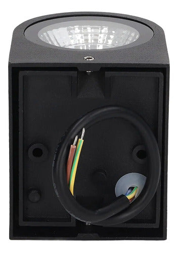 Set X8 Aplique Pared Lampara Exterior Foco Luz Led Spot Negro