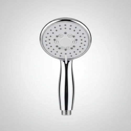 Duchero Ducha Con Luz Led 7 Funciones Temperatura Mango Baño Plateado