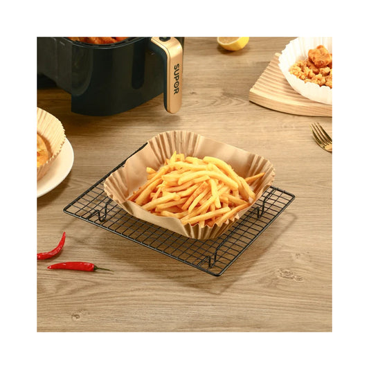 Papel Para Freidora De Aire 16x4.5cm X 100 Unidades Cuadrada