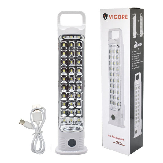 Set X2 Luz De Emergencia Lampara Foco Led Recargable Usb