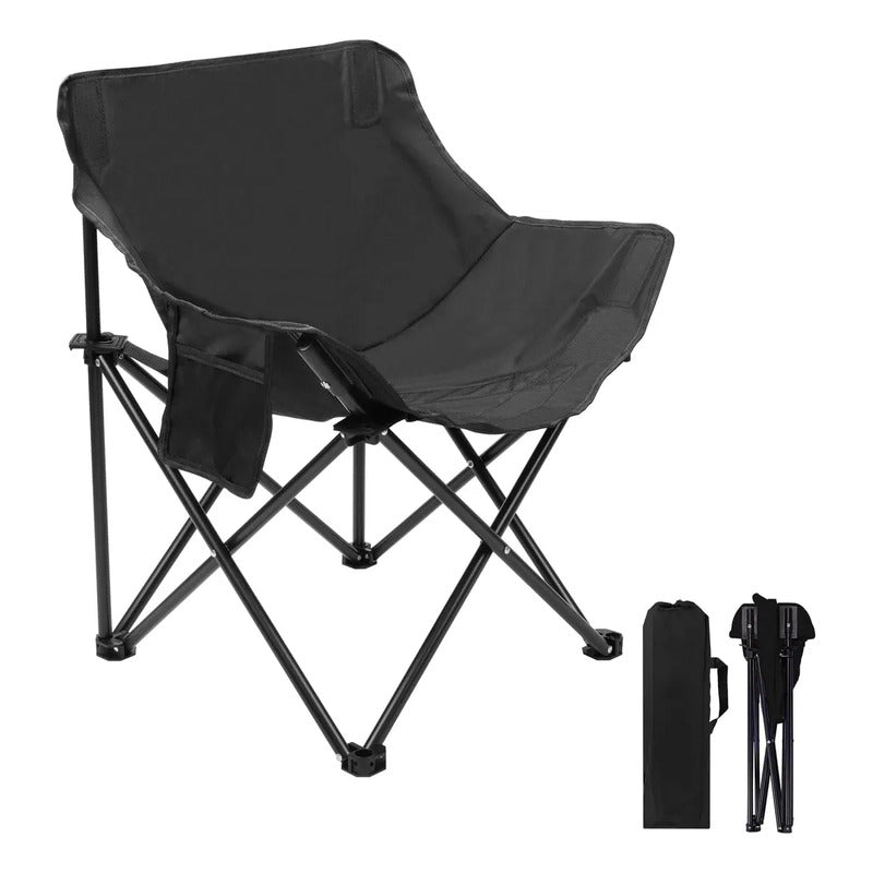 Carpa Camping 3 A 4 Personas + 4 Sillas Plegables Con Funda