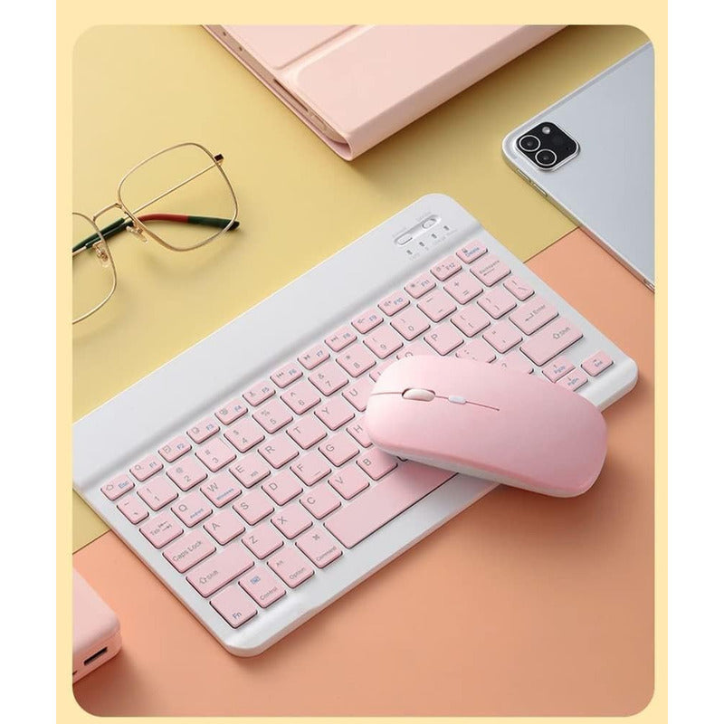 Teclado Y Mouse Inalambrico Bluetooth Recargable Combo