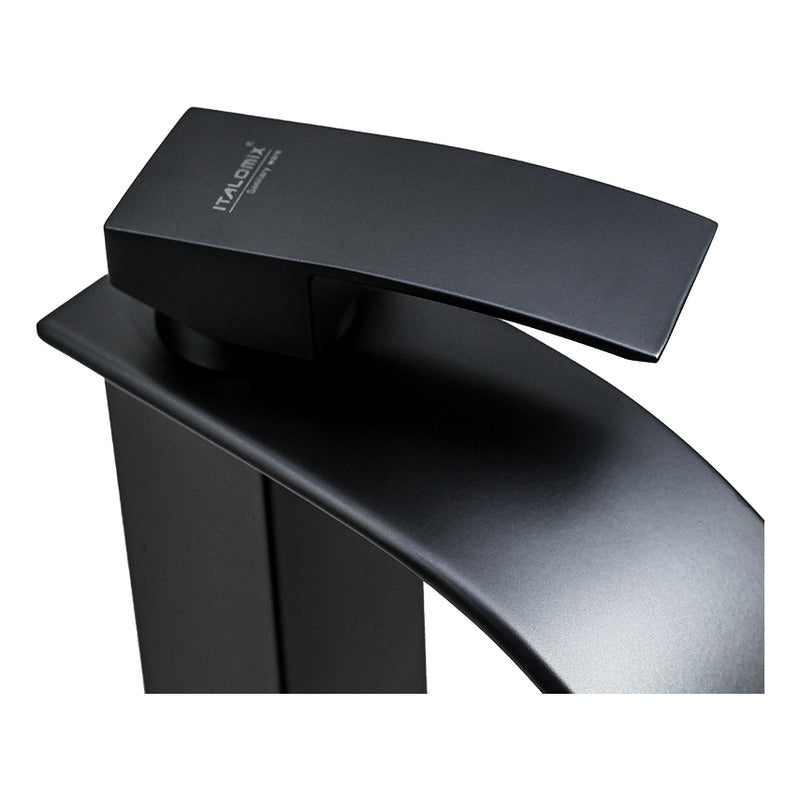 Canilla Negra Para Lavatorio Baño Monocomando Mezcladora