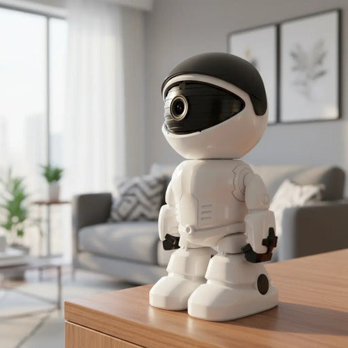 Camara De Seguridad Wifi Robot Monitor De Bebe 360° Yosee Color Blanco