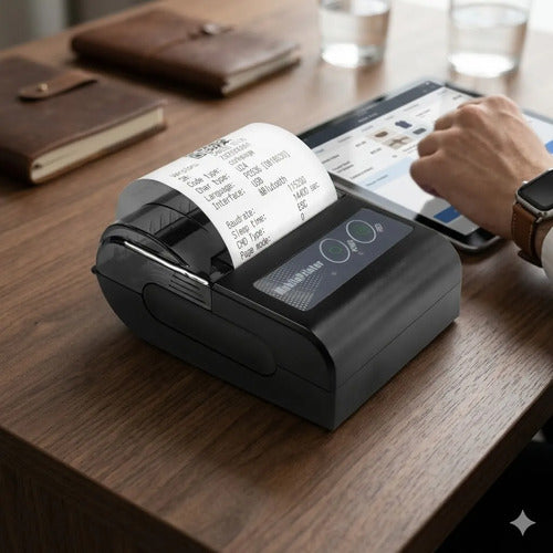 Impresora Termica Bluetooth Usb Portatil Recibos Tickets 58m Negro