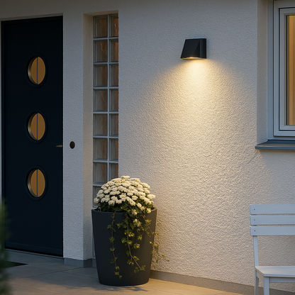 Pack de 2 Apliques Luminarias Triangulares LED 3W Luz Calida