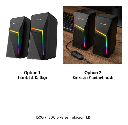 Parlantes Gamer Bluetooth 5.0 Rgb 2.0 Aux Usb 6w Stereo Led Negro