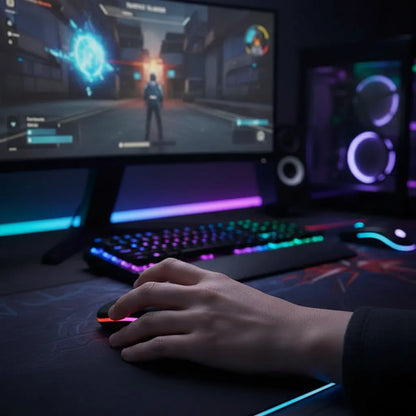 Mouse Inalambrico Bluetooth Led Rgb Recargable 1600 Dpi Aleatorio - 3 Colores