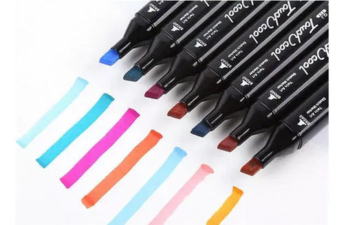 Set De Marcadores Doble Punta 48 Piezas En Estuche Colores Multicolor