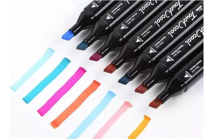 Set De Marcadores Doble Punta 48 Piezas En Estuche Colores Multicolor