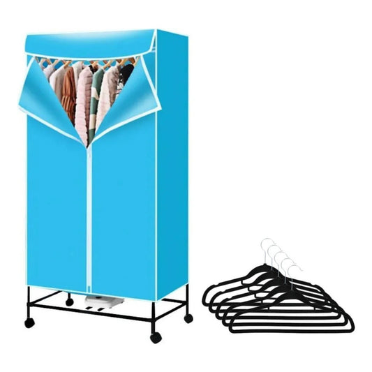 Secador De Ropa De Pie De Bolsa 1000w + 5 Perchas Terciopelo