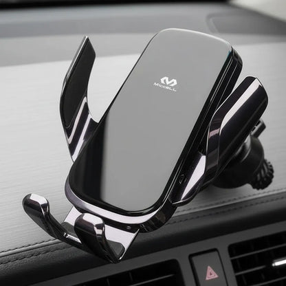 Soporte Cargador Celular Auto Inalambrico 15 W Ios Android Negro