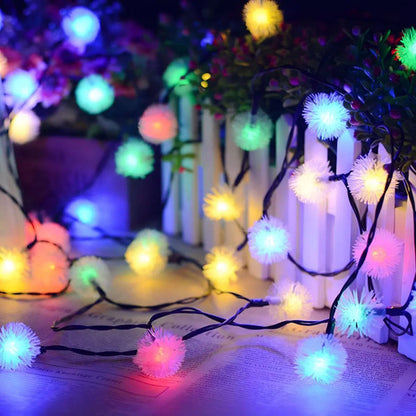 Guia Solar Guirnalda Luces Led Calidas Y Rgb Lamparas 5 Mts