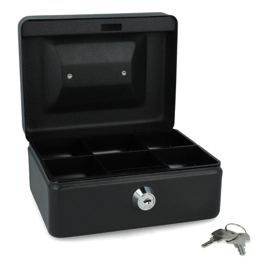 Caja Fuerte Con Llaves Metalica 20x16x9cm Varios Colores