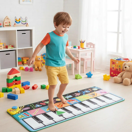 Alfombra Musical Infantil Piano Interactivo 150cm Plegable