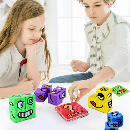 Juego De Bloques Creativos Caras Divertidas Juguete Infantil 89 Varios