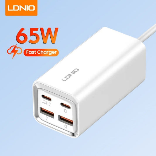 Cargador De Pared Carga Rapida 65w  Usb Tipo C + Usb A