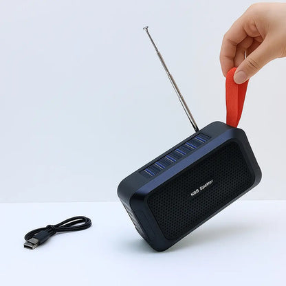 Parlante Portatil Bluetooth Solar Con Radio Fm 5w 800mah Aleatorio