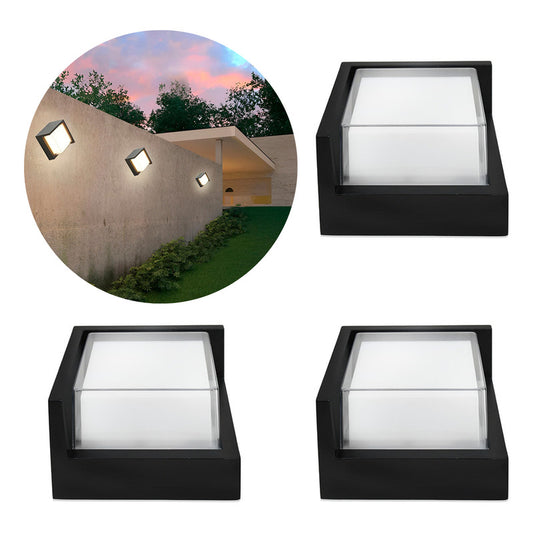 Set X3 Foco Pared Aplique Exterior Lampara Luminaria