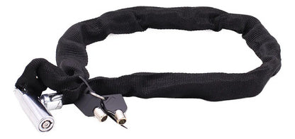 Candado Cadena Bicicleta Moto Acero Alta Seguridad Tela 85cm Negro