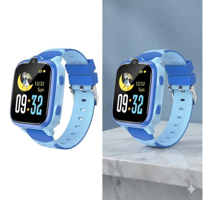 Smartwatch Infantil 4g Camara Microfono Wifi Azul Nano Sim Aleatorio Mesh Azul