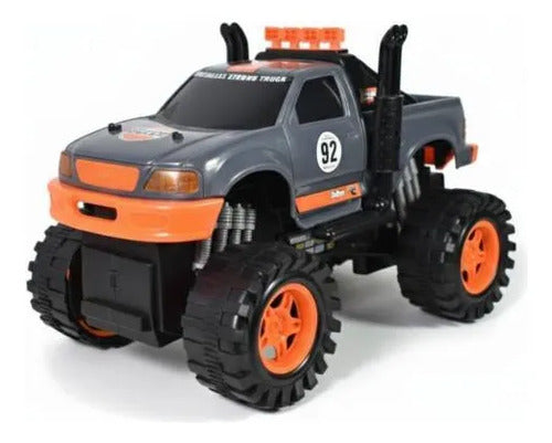 Camioneta 4x4 Todoterreno A Fricción Todoterreno Escala 1:10 Gris