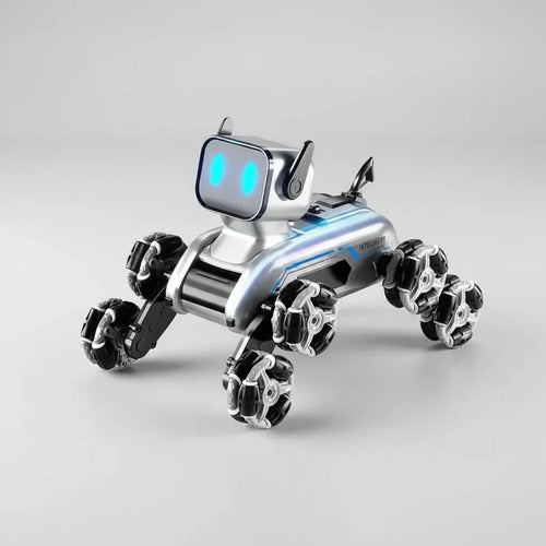 Perro Robot Control Remoto Recargable 8 Ruedas Luces Música Robot